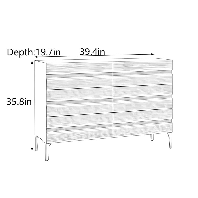 Armoire de couloir Nordic, H 35,8 po x l 39,4 po x P 19,7 po