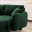 Canapé de style moderne pour l'intérieur, canapé 4 places en tissu Boucle avec accoudoirs distinctifs en forme de coquillage et pieds cylindriques, idéal pour divers espaces de vie et rassemblements confortables