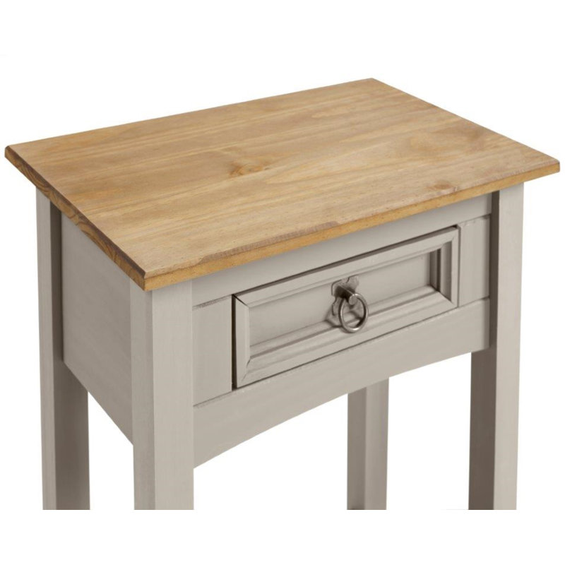 Palmea 132.08cm Solid Wood Console Table, Grey