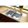 Lustertone 37" L x 22" W Double Basin Drop-in Kitchen Sink