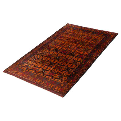 Teimani Burnt Orange Rug 3'9" x 6'6"