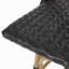 Ensemble de 2 tabourets de bar en aluminium 29,5 "en polyuréthane et aluminium, finition bambou