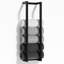 Porte-serviettes mural en acier inoxydable (noir)