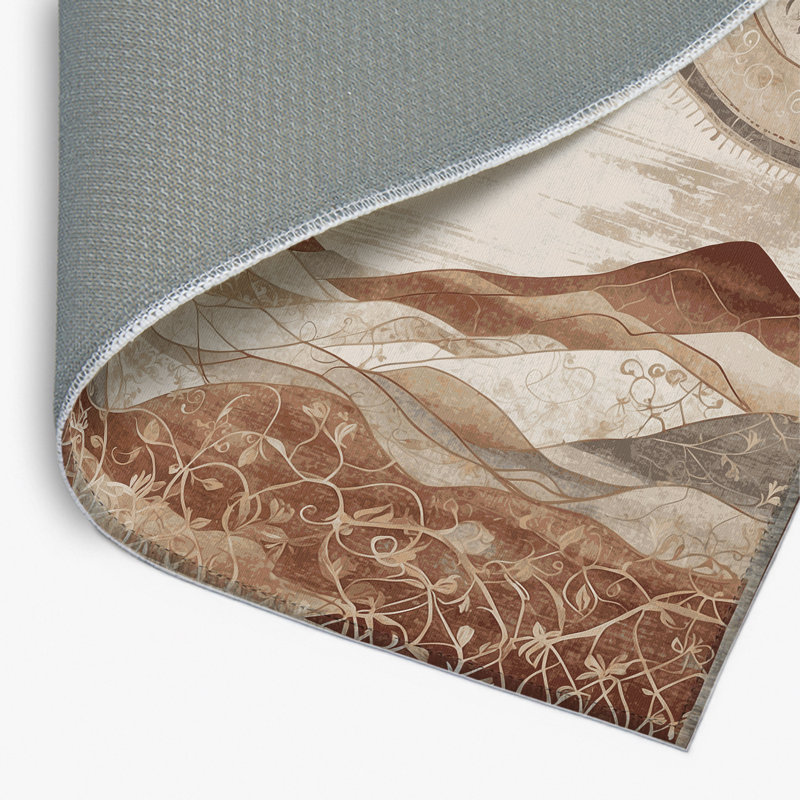 Tapis intérieur et extérieur Arid Bloom, Rectangle 4pi x 6 pi