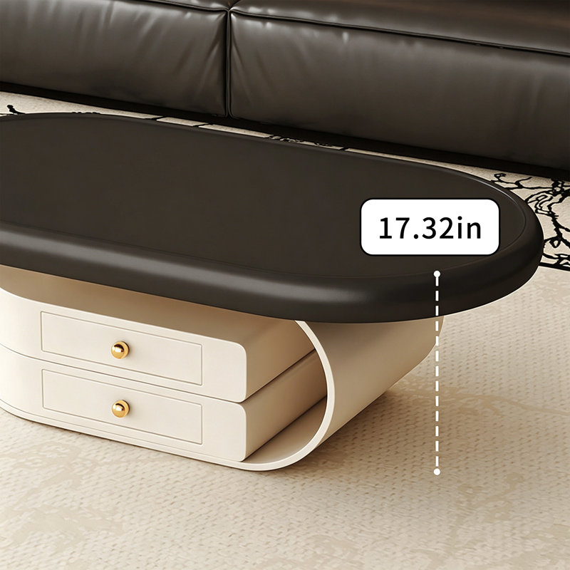 Fieldsboro, 17.32" H x 43.3" W x 27.55" D