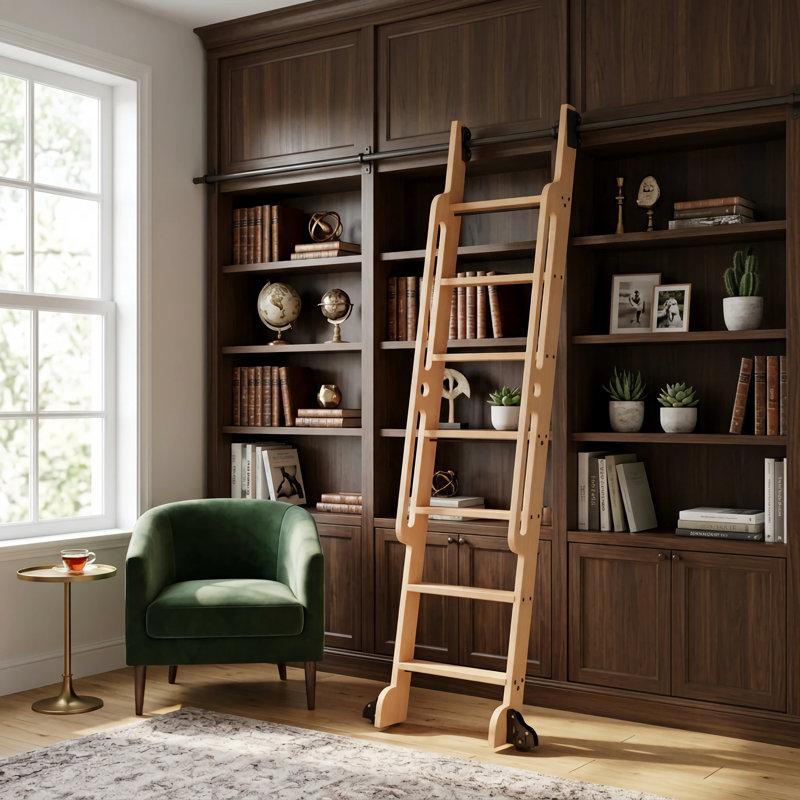 7 - Step Lightweight Folding Library Ladder