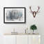 Hare in a Winter Forest in Abstract - Picture Frame Graphic Art Print-55738173-55738178