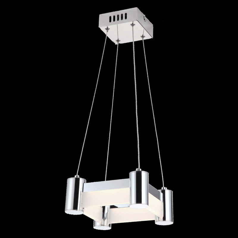 Luminaire suspendu rectangulaire à del unique à 1 lumière statement Espinal