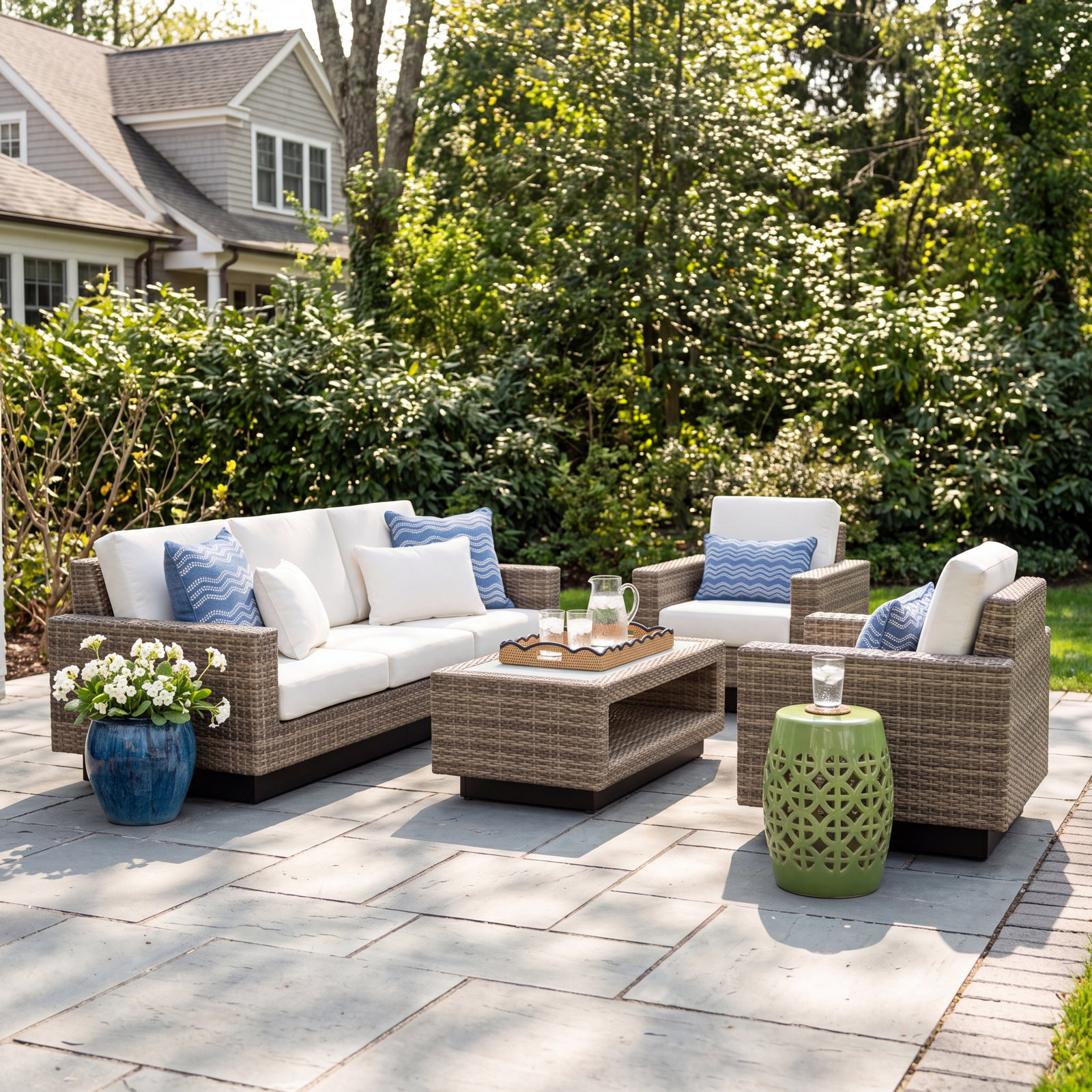 Ravinia 5-Person Sunbrella® Patio Seating Group