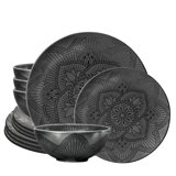 Katheren 12 Piece Melamine Dinnerware Set - Service for 4