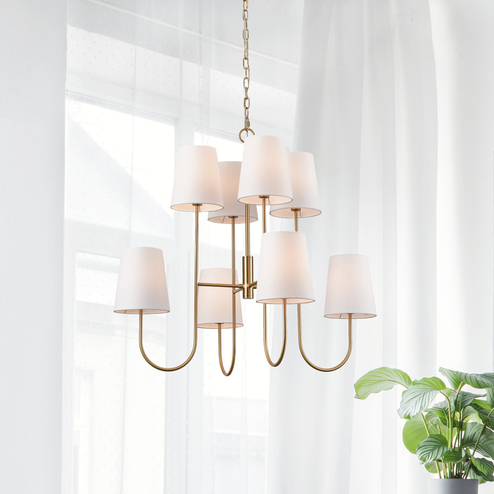 8 - Light Dimmable Chandelier