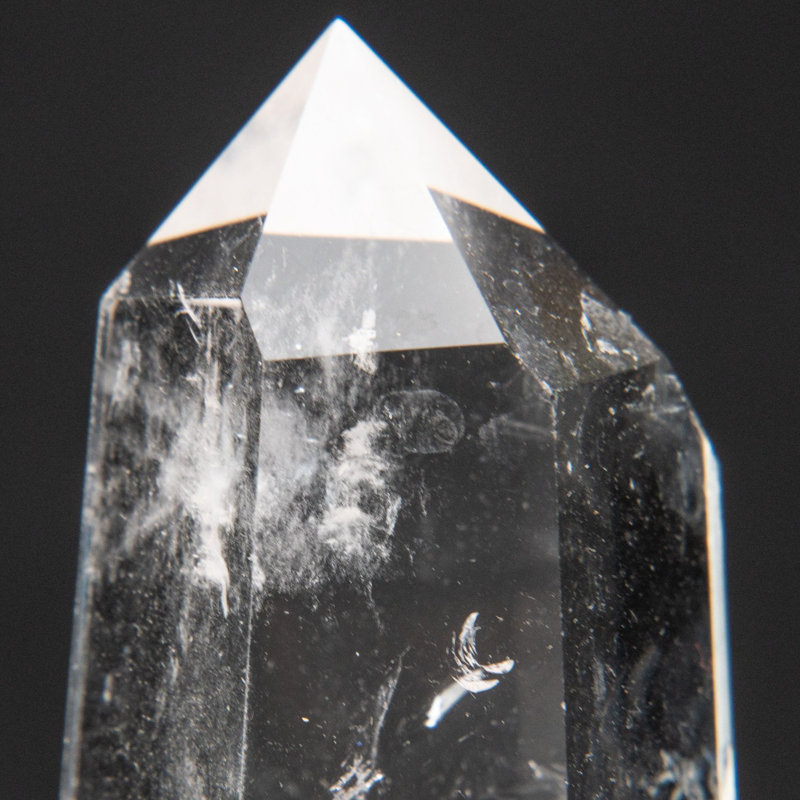 Optical Gem Quartz Crystal Point from Brazil (0.6446 lbs)