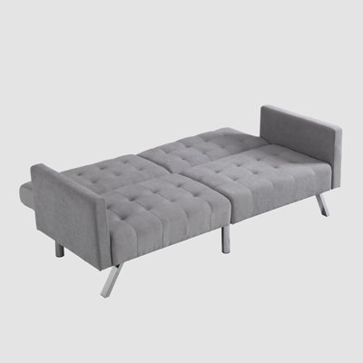 Sofa Bed Convertible Folding Lounge Couch Loveseat Sleeper Sofa Armrests by Ebern Designs