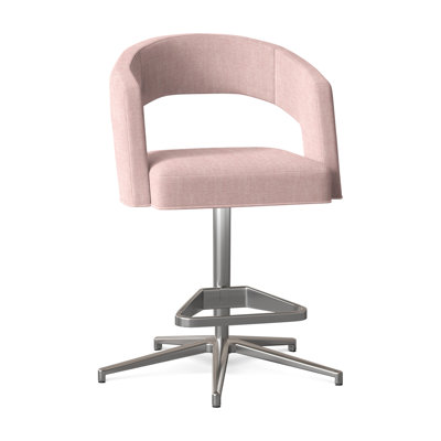 Bryant Upholstered Adjustable Height Counter Stool with Metal Frame