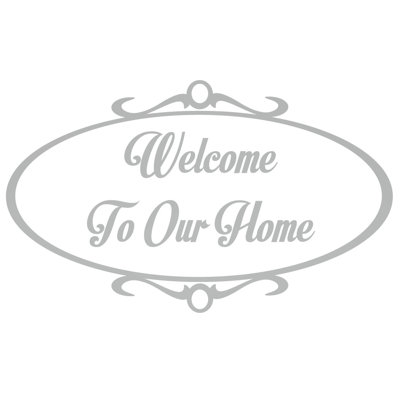 Décalcomanie murale welcome to home