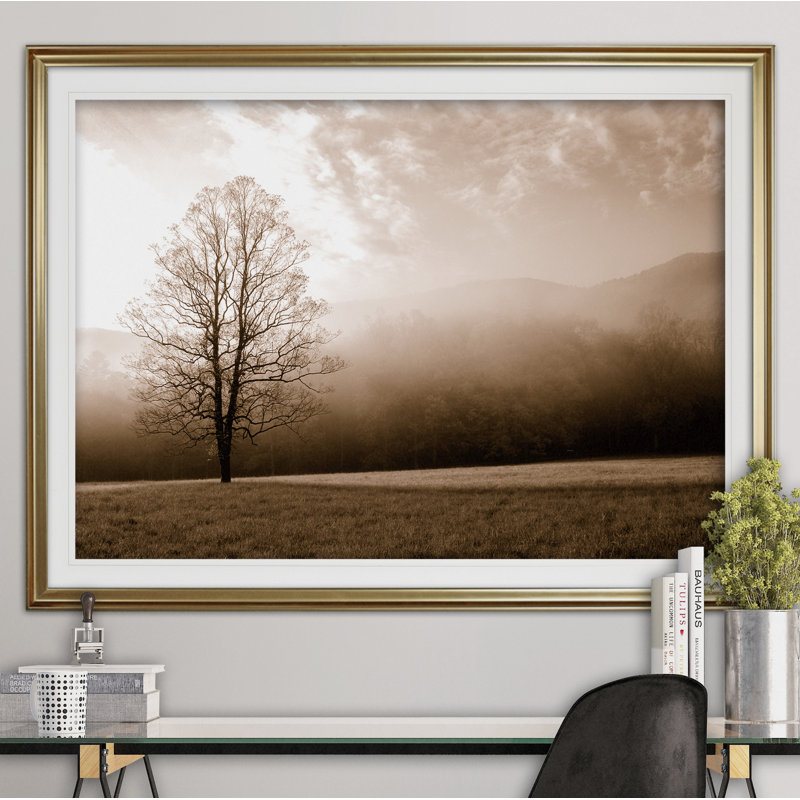 " Meadow Solace ", Gold, 20" H x 24" W x 1.5" D