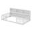 Dorulet Floor Bed With Side Bookcase,Shelves,Guardrails-1351811393-1351811392