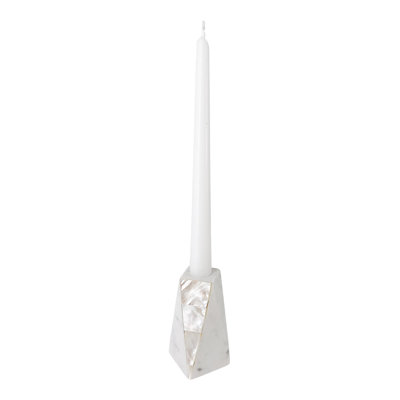 Mother Of Pearl Marble Candlestick