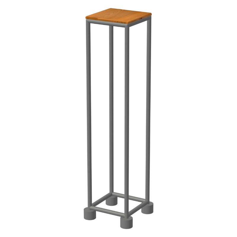 Table de bout Holmestrand, Cerisier naturel, Argent