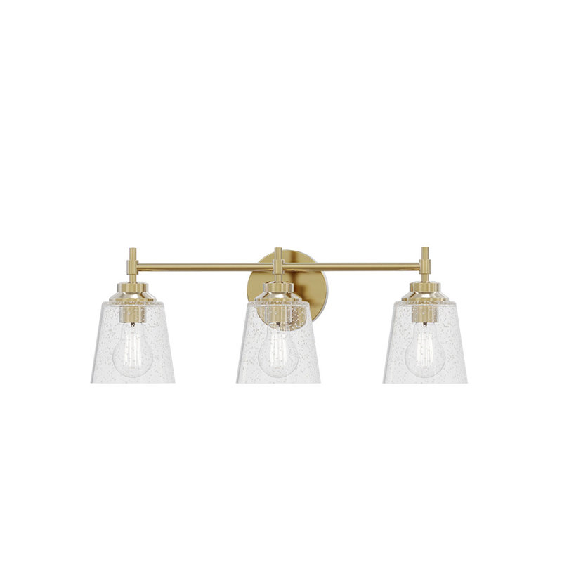 Éclairage pour meuble-lavabo 3 lumières 6,25 po Montford, Plaqué or