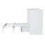 Lit escamotable simple avec tablettes de chevet et garde-robe