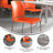 Oliverson 880 lb. Capacity Full Back Contoured Stack Chair with Powder Coated Sled Base-162887974-217618170
