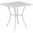 Meranda Commercial Grade 28" Square Indoor-Outdoor Steel Patio Table Set with 4 Round Back Chairs-24678890