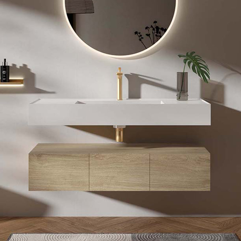Armoire de salle de bain murale 47 po en chêne
