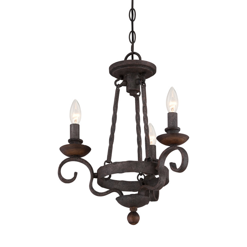 Ashle 3-Light Dimmable Candle Style Empire Chandelier