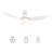 45'''' Smart Ceiling Fan With Remote, Light Kit IncludedWorks With Google Assistant And Amazon Alexa,Siri Shortcut.-1144462349