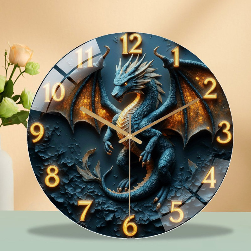 Horloge murale Blue Dragon