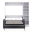 Lit escamotable Verlina avec canapé et tablettes-1229199933