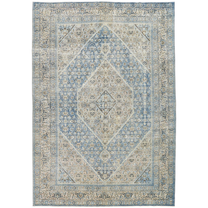 Antique One of a Kind One-of-a-Kind 7'9" x 11'2" Hand Knotted Area Rug