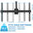 Mount-It Telescoping Adjustable Height Dual TV Ceiling Mount for 37" to 70" TVs w/ Ceiling Bracket