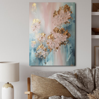 «Abstract Hydrangea Flower In Blossoming Retro I», reproduction sur toile