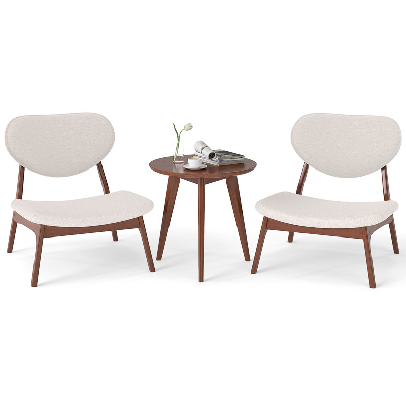 Velvet Accent Chair, White