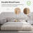 Chenille Upholstered Bed Frame With Headboard-95756493-86317122