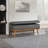 Boyu Polyester Blend Upholstered Storage Bench-2142374511