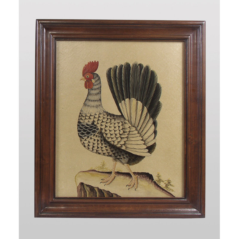 Rooster Framed Painting Print