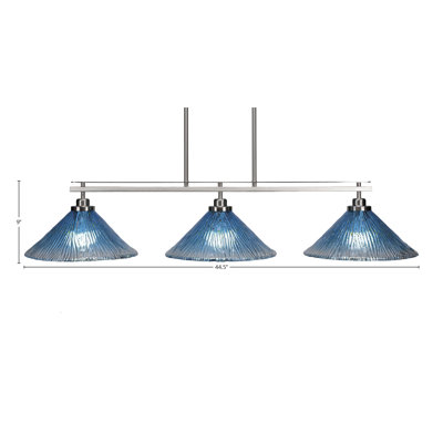 Luminaire pour îlot de cuisine 3 lumières Odyssey
