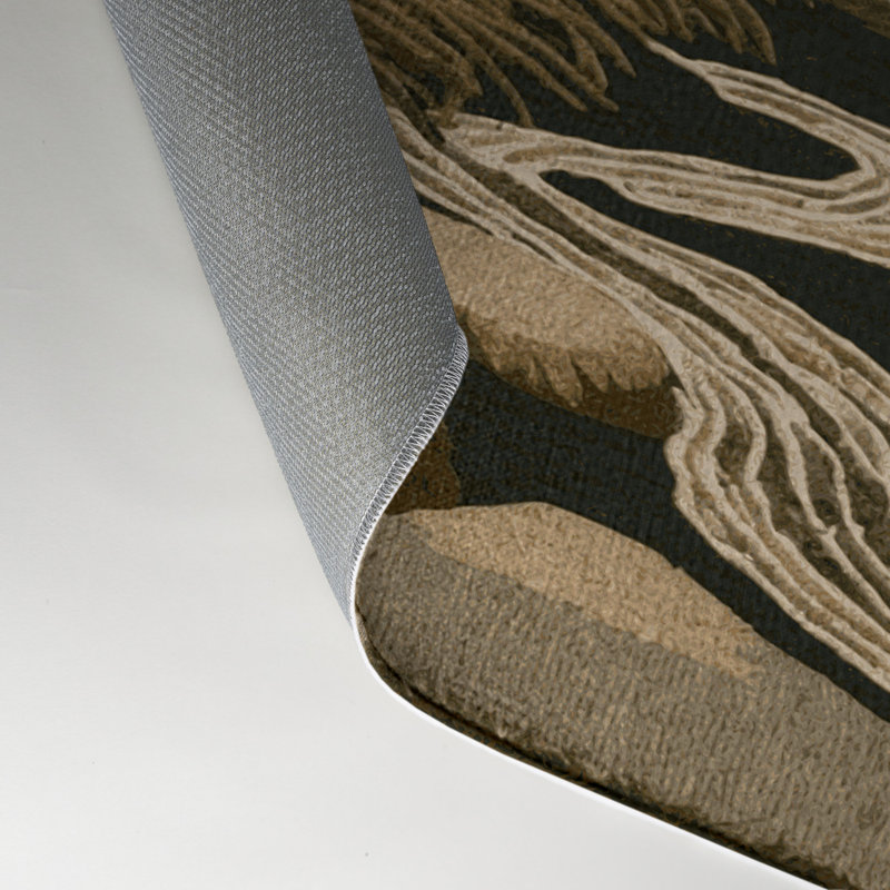 Tapis d'intérieur et d'extérieur brun Nature, Rectangle 5 pi x 7 pi