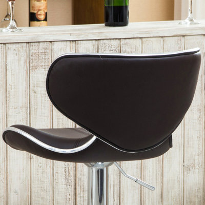 Ensemble de 2 tabourets pivotants réglables Masaccio avec base chromée Airlift