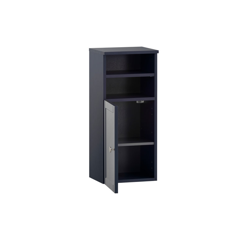 Lutishia Wall Bathroom Cabinet, Midnight blue