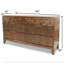 Commode 6 tiroirs Manhattan Valley - finition châtaignier rétro-1393066565