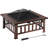 Pridgen Outdoor Square Fire Pit with Poker-905968999-815922665