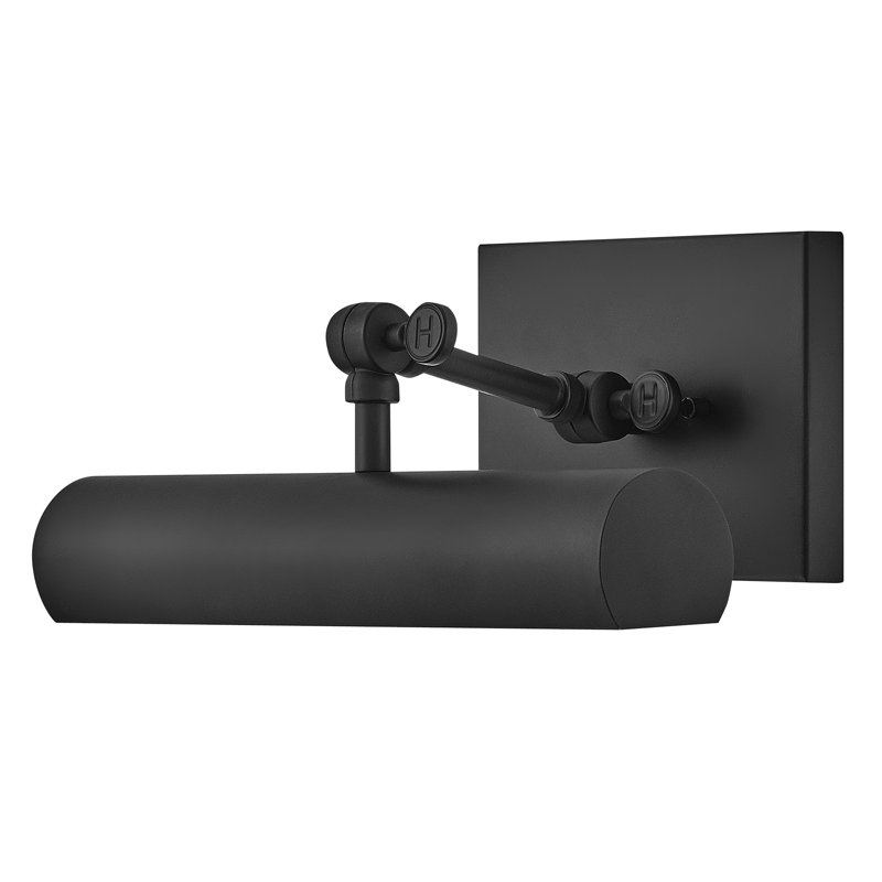 Stokes Adjustable Plug-in Wall Sconce w/ On/Off Switch, Black