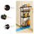 4 - Tier Narrow Gap Cart Black