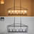 6-Light Kitchen Island Linear Chandelier, Large Farmhouse Pendant Lighting For Dining Room Over Table-1061355064