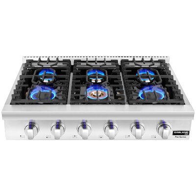 Gasland Chef 36'' Stainless Steel Natural Gas 6 Burner Cooktop -  Gaslandchef, PRO RT3606