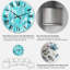 Horloge murale Turquoise-1384530969